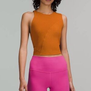 Lululemon Ribbed Asymmetrical Yoga Tank Top size 12